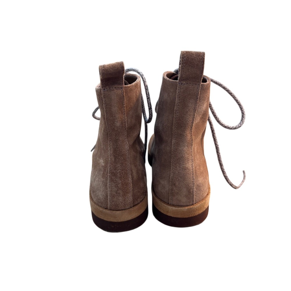 Jenni Kayne Canyon Suede Brown Lace Up Ankle Boots Made in Italy Size 37 US 7 - Picture 5 of 11